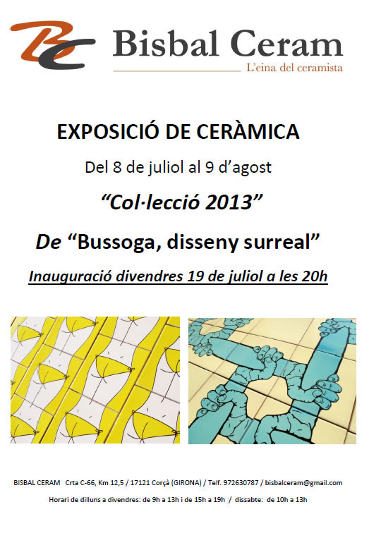 Cartel de la exposición de Bussega