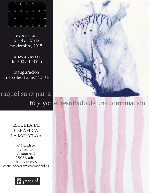 Cartel de la exposición de Raquel Sanz