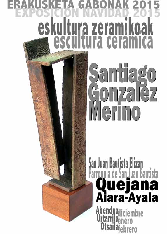 Cartel de la exposición de Santiago González Merino