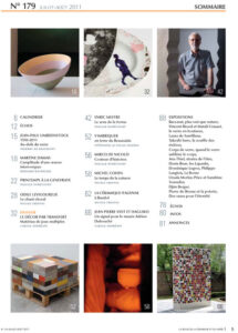 sumario de la revista La revue de la céramique