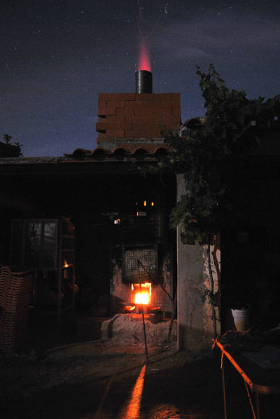 Coccion_nocturna cocción en horno de leña