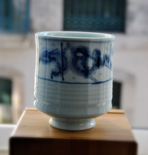 Pieza de Bai Ming realizada en porcelana