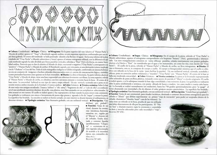 páginas interiores del libro "Cerámica arqueológica argentina"