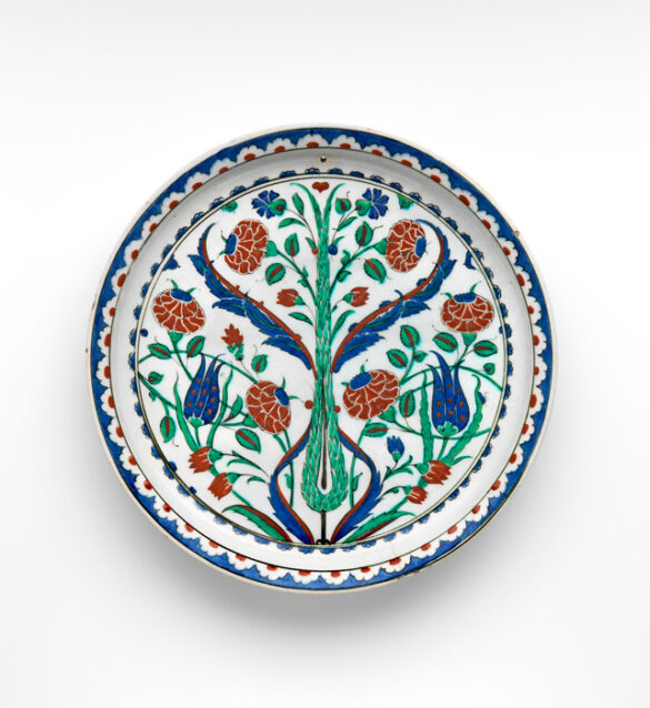 Pieza de cerámica islámica, Museo Ariana (Ginebra, Suiza)
