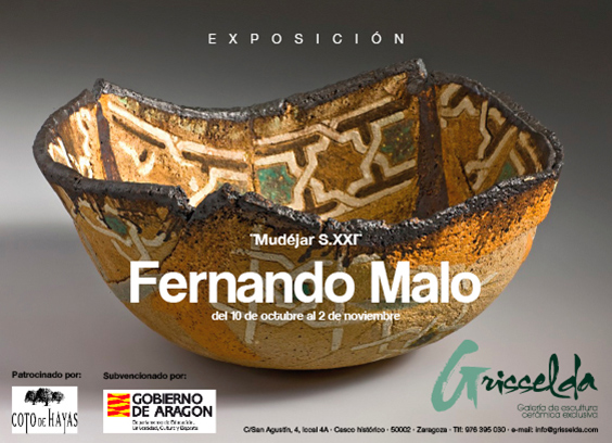 Invitación de la exposición de Fernando Malo