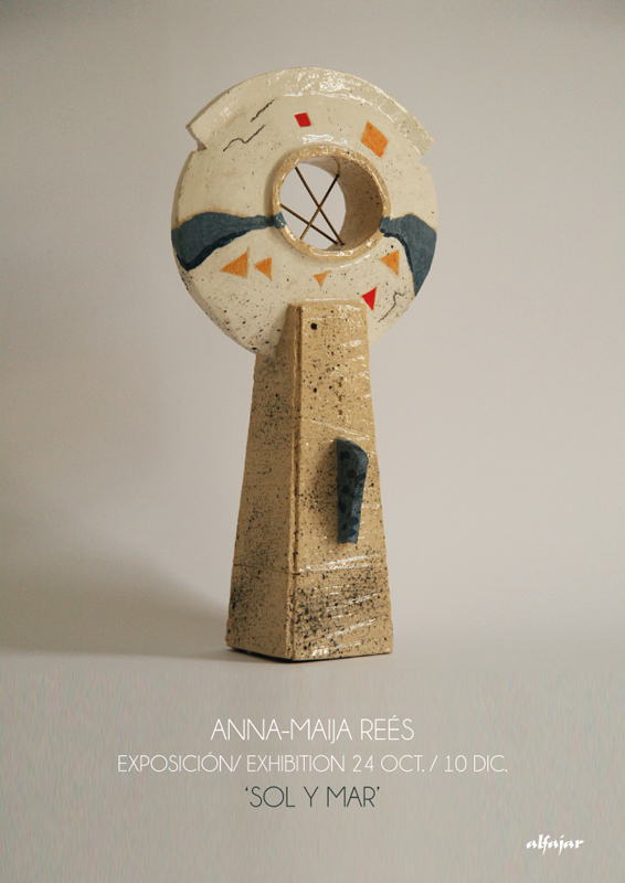 Cartel de la exposición de Anna-Maija Reés en Málaga 