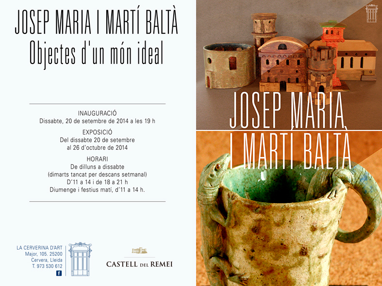 Invitación de la exposición de Cèramiques Balta
