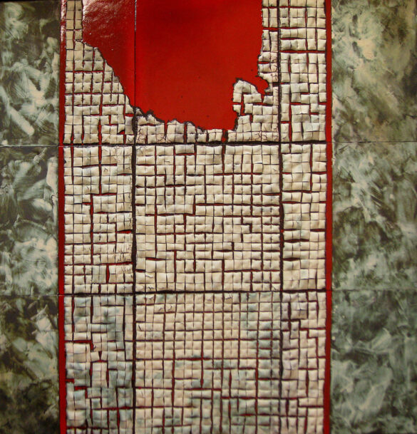 Alberto Hernández Pieza de pintura cerámica de Alberto Hernández