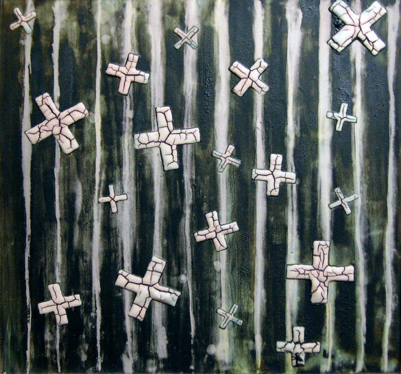 Alberto Hernández Pieza de pintura cerámica de Alberto Hernández