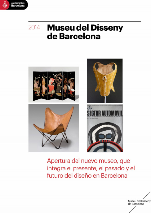 Portada del dossier del Museu del Disseny de Barcelona