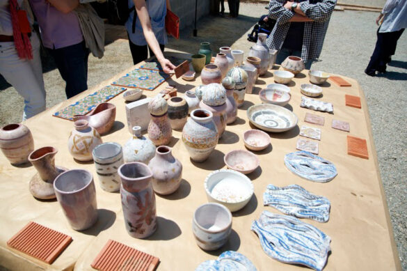Reflejos_ceramicos_1 Cocción de horno de reflejos metálicos