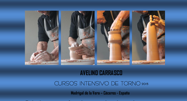 Cartel del curso de torno de Avelino Carrasco Durán