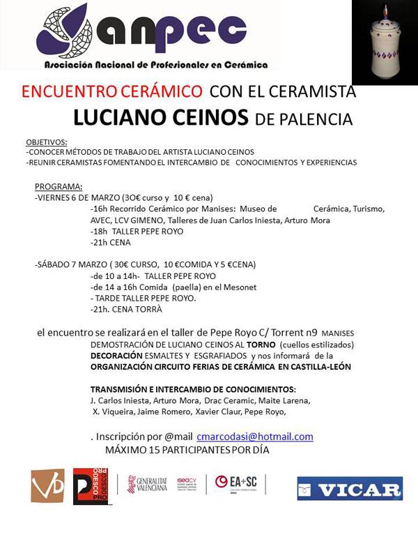 Programa del encuentro cerámica