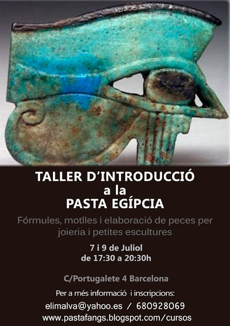 Cartel del curso de pastas egipcias de Eli Moretó