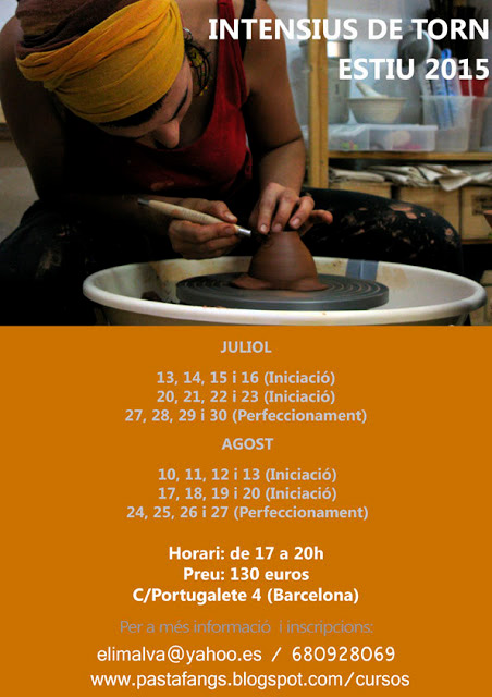 Cartel del curso de torno de Eli Moretó