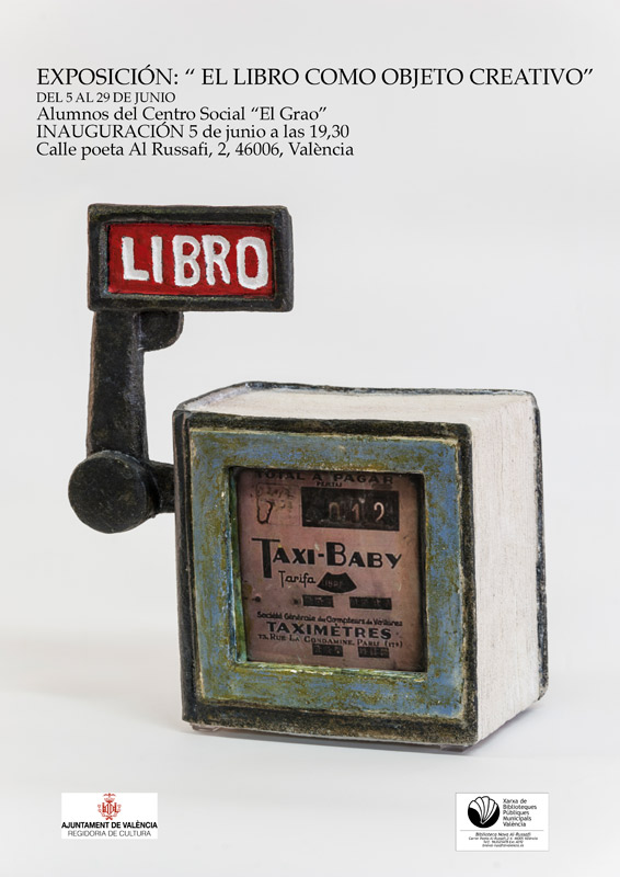 Cartel de la exposición de alumnos del Centro Social El Grau