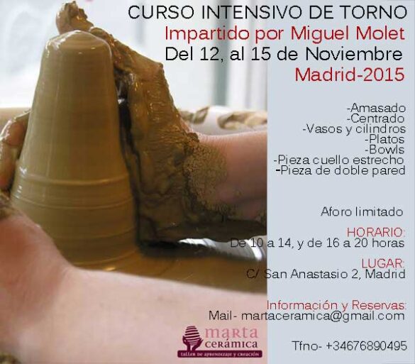 Cartel del curso de Miguel Molet