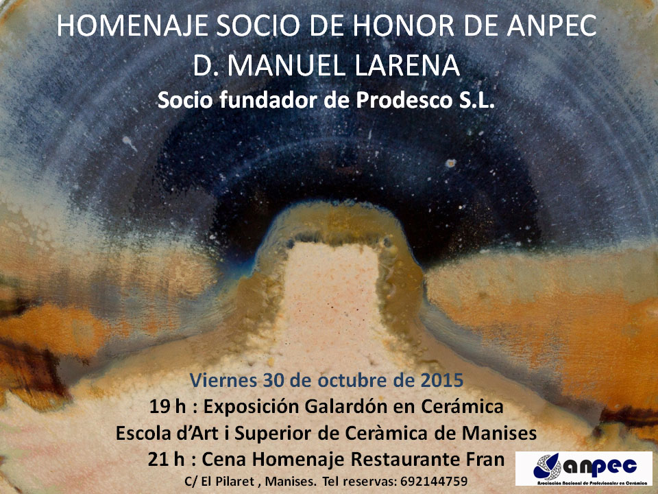 Cartel del homenaje a Manuel Larena