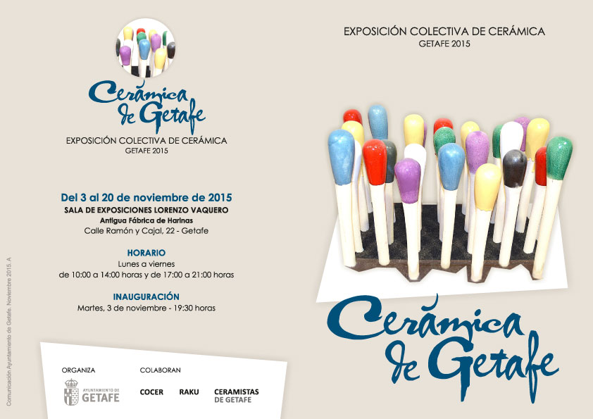 Cartel de la Exposición de ceramistas de Getafe