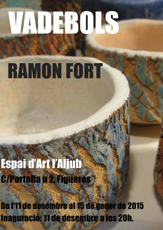 Cartel de la exposición de cerámica de Ramón Fort