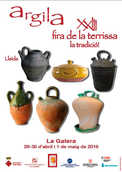 Cartel de la feria de alfarería y cerámica de La Galera