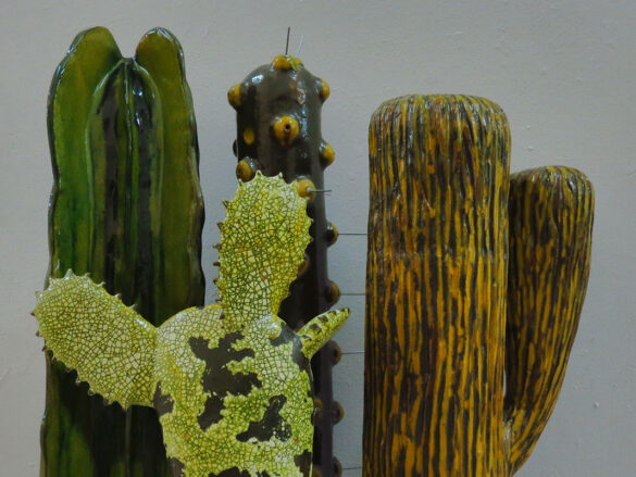 cactus_1 Pieza de cerámica de la Escuela de Cerámica de San Telmo