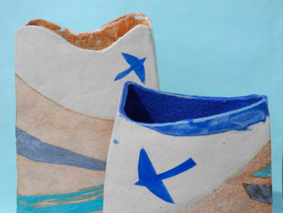 Pieza de cerámica de Jil Fanshawe Kato