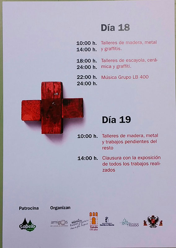 Cartel del evento Artes en la plaza, en Toledo