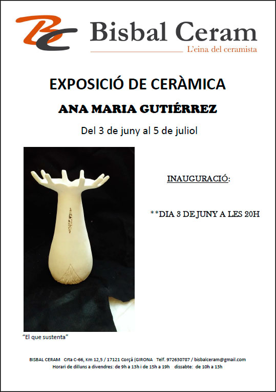 Cartel de la exposición de Ana María Gutiérrez