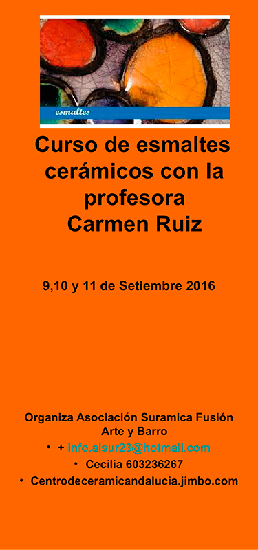 Cartel del curso de Carmen Ruiz