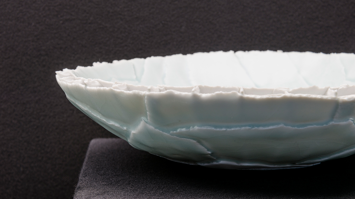 cerámica con esmalte celadón