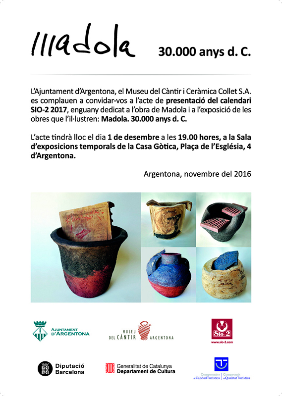 Cartel de la exposición de cerámica de Madola