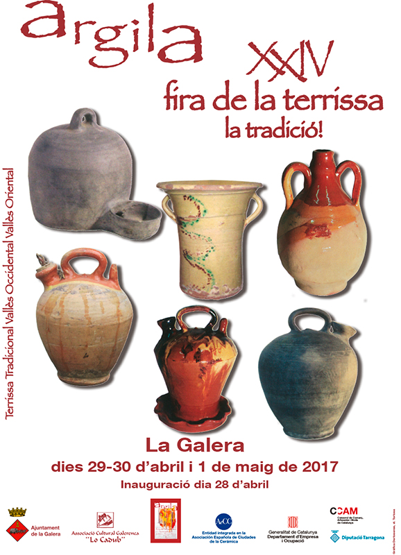 Cartel de la feria de cerámica de La Galera