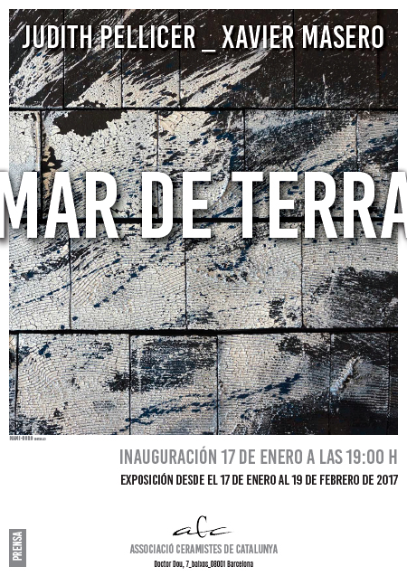 Cartel de la exposición de cerámica en la ACC