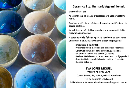 Curso de cerámica y té