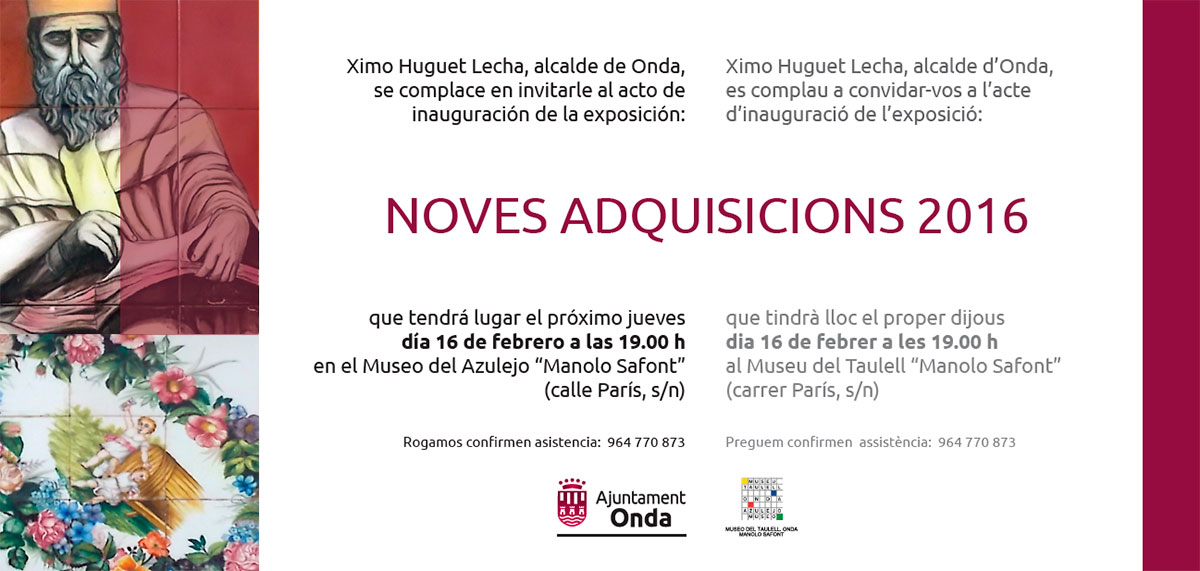 Cartel del Museo de azulejería Manolo Safont