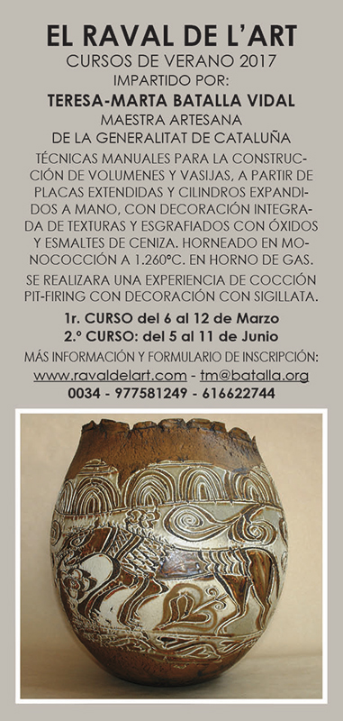 Cursos de cerámica con Teresa Marta Batalla