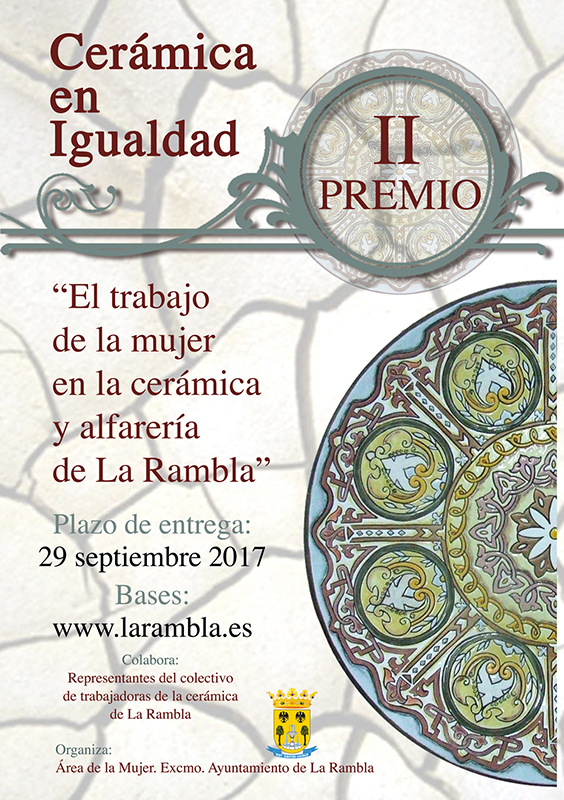 Cartel del concurso de cerámica de La Rambla