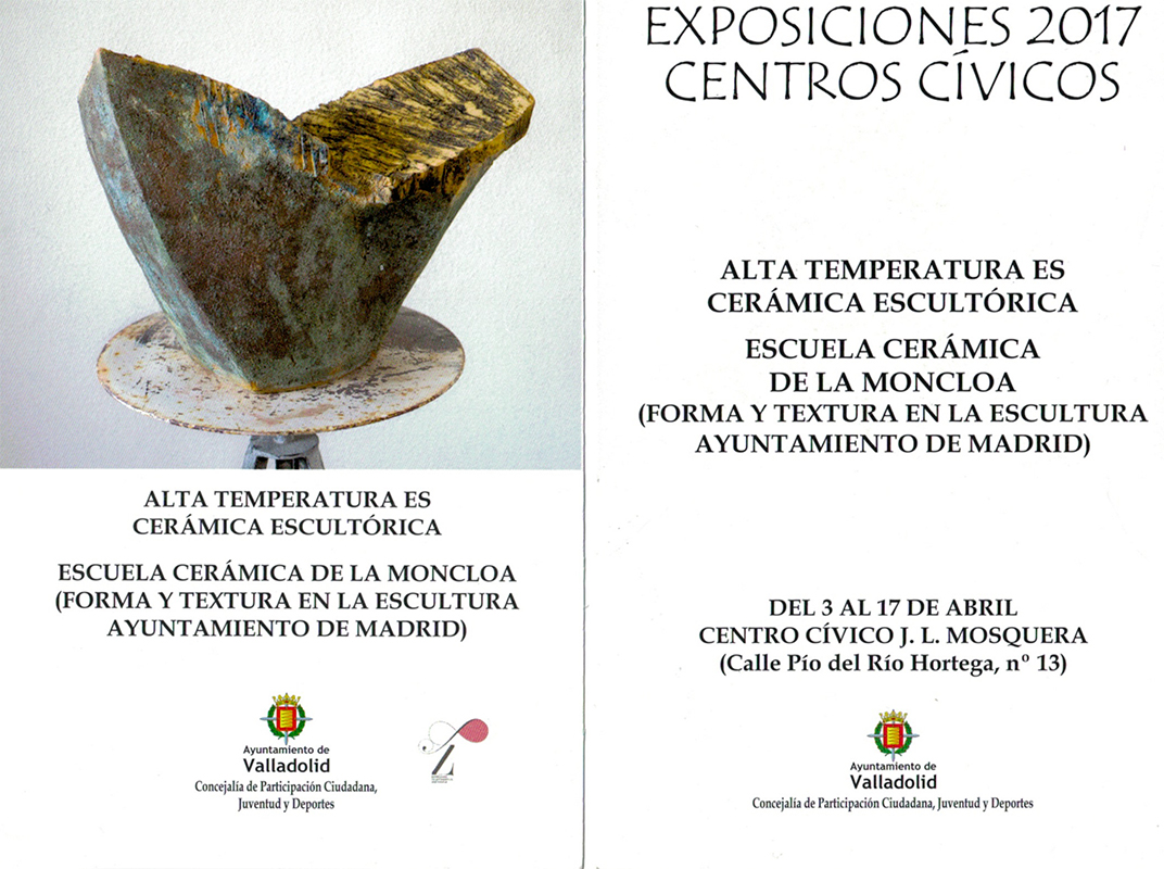 Cartel de exposición de cerámica