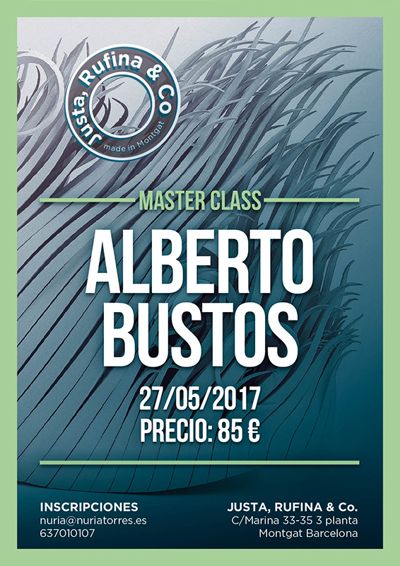 Cartel de la Master Class de Alberto Bustos