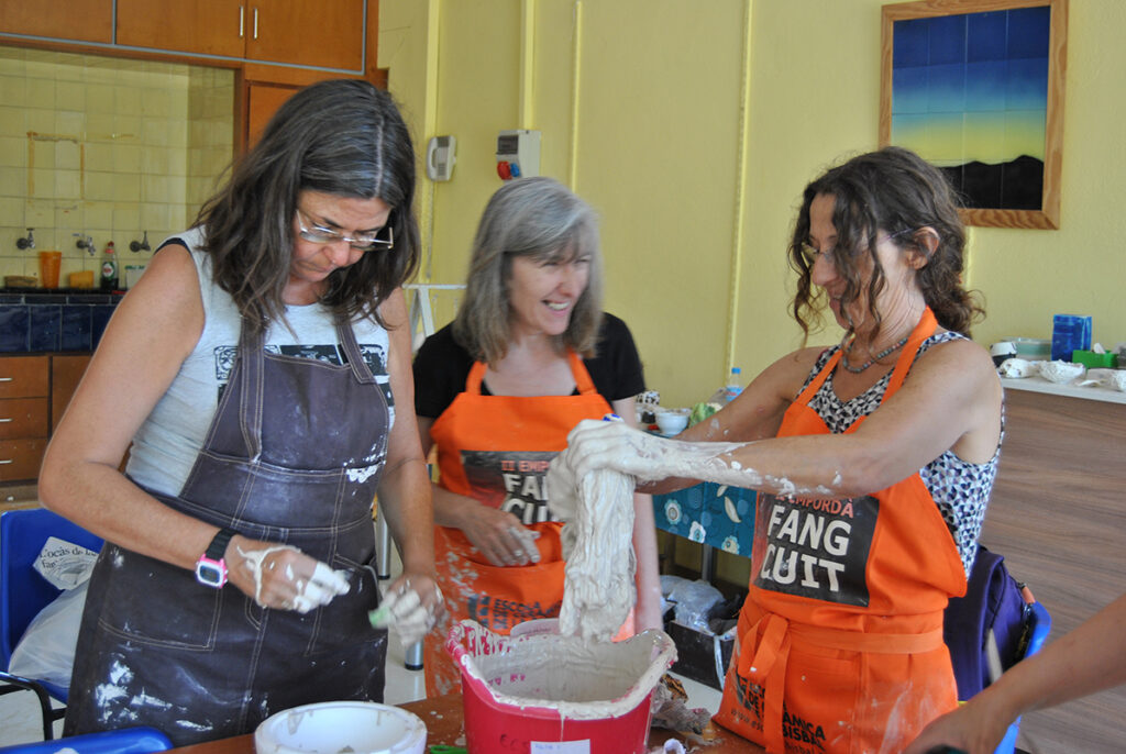 Taller de porcelana con aditivos impartido por Rafaela Pareja