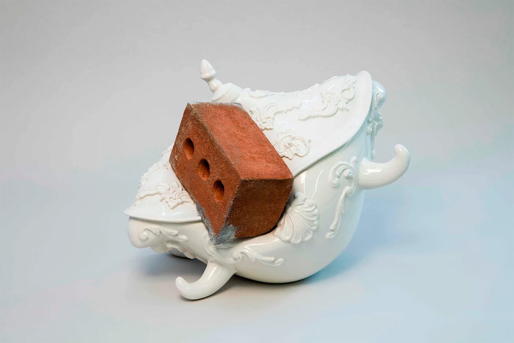 Pieza de cerámica de Laurent Craste