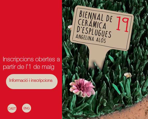 cartel de la Bienal de Cerámica de Esplugues de Llobregat