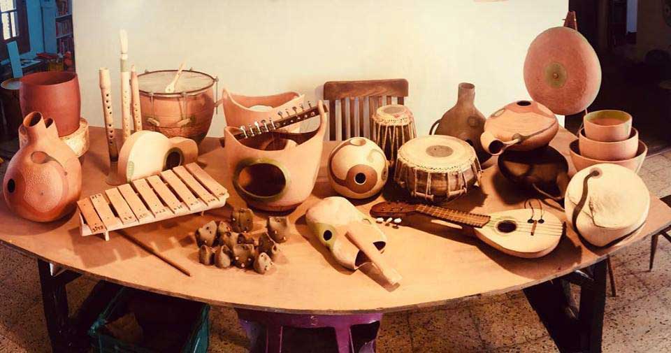Instrumentos musicales de cerámica