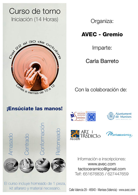 Curso de cerámica en AVEC_Gremio
