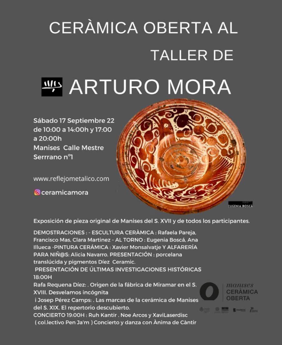 Cartel con las jornadas con Arturo Mora