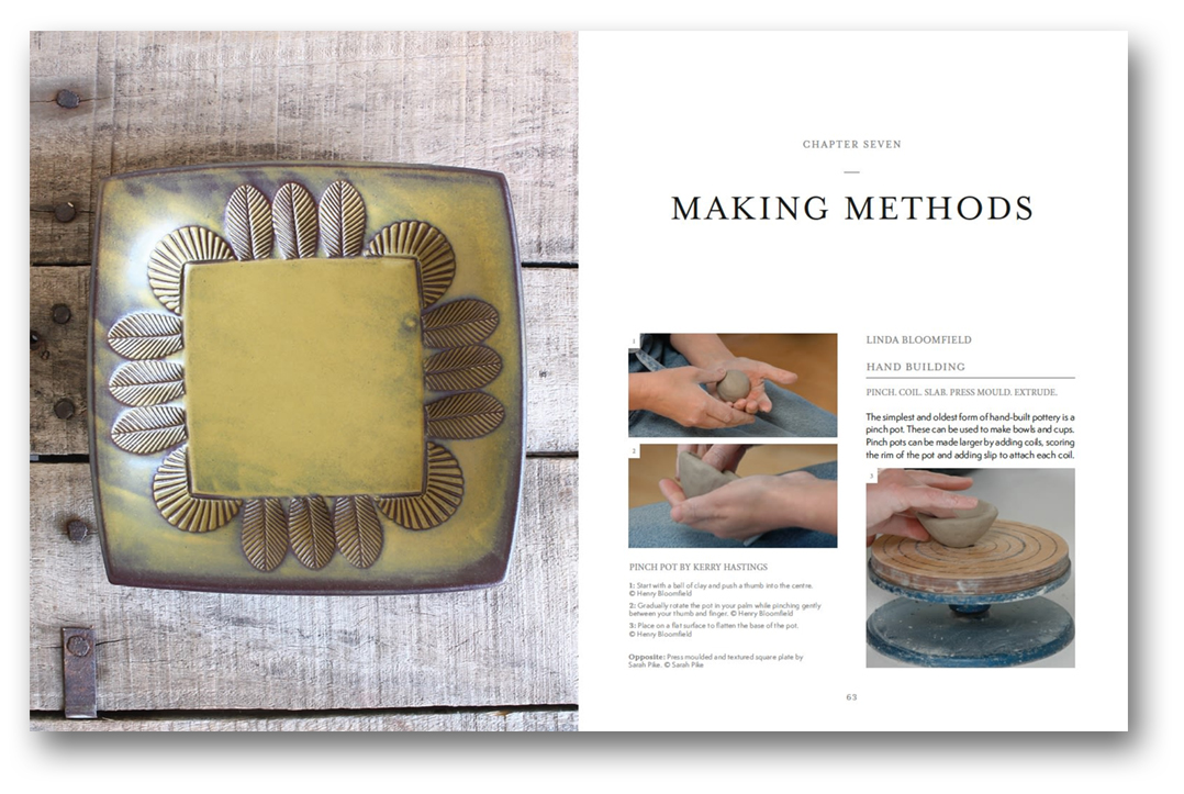 Páginas interiores del libro Design and Create Contemporary Tableware