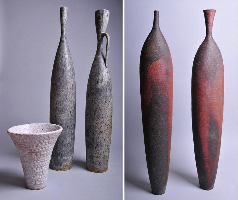 Piezas de cerámica de Krystyna Cybinska