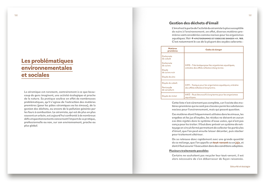 Páginas interiores del libro La science de la céramique