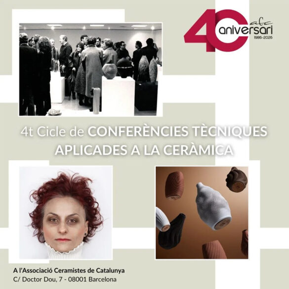 Cártel de las Jornadas Técnicas de la Associacio Ceramistes de Catalunya